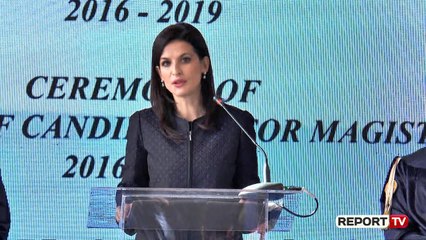 Report TV - Gjonaj-magjistratëve të rinj: Ktheni besimin e publikut te drejtësia