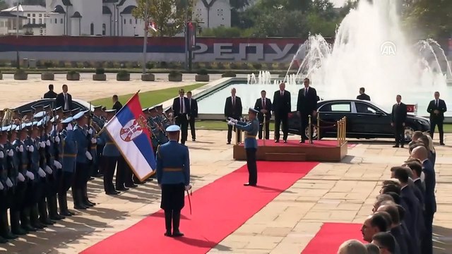 Cumhurbaşkanı Erdoğan Sırbistan'da - Resmi karşılama töreni (1) - BELGRAD