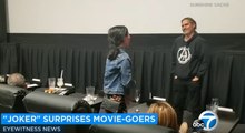 Joker : Joaquin Phoenix surprises fans at Los Angeles movie theater