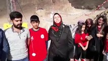 Gönüllü gençler İshak Paşa Sarayı çevresindeki çöpleri topladı - AĞRI