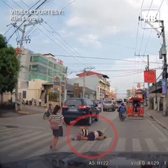 Two students hit by a vehicle in Banilad, Cebu