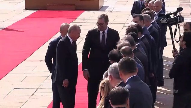Cumhurbaşkanı Erdoğan Sırbistan'da - Resmi karşılama töreni (2) - BELGRAD