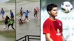 #WatchVideo : Shreyas Iyer Playing Football In The Heavy Rain, Players Felt Down ! || Oneindia