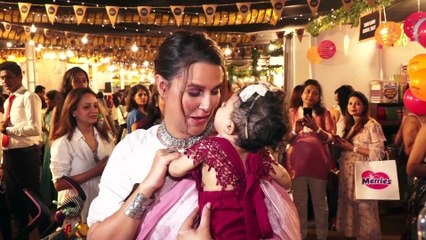Neha Dhupia Just Cant Stop Playing With A Baby Girl