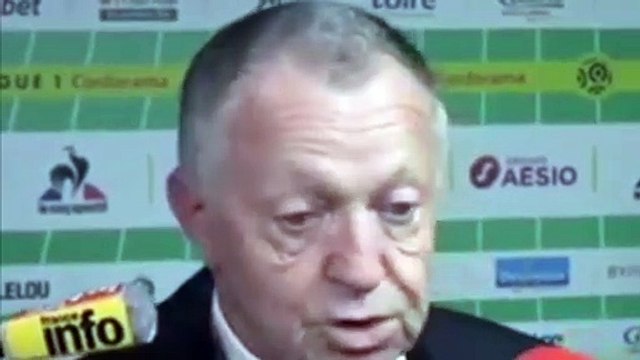Football - Réaction de Jean-Michel Aulas après la défaite contre l'AS Saint-Étienne