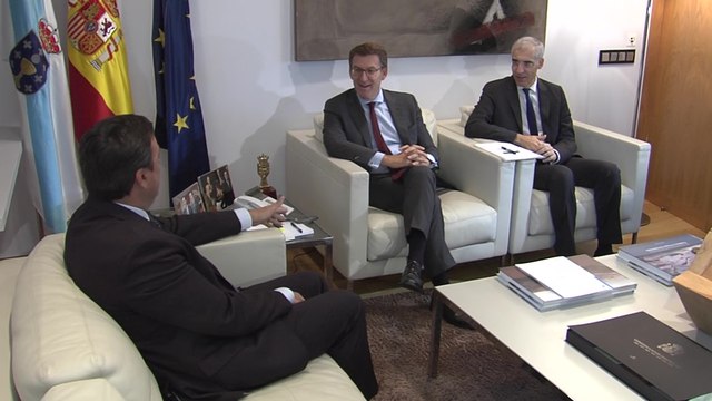 Reunión de Feijóo con el alcalde de As Pontes, Valentín González