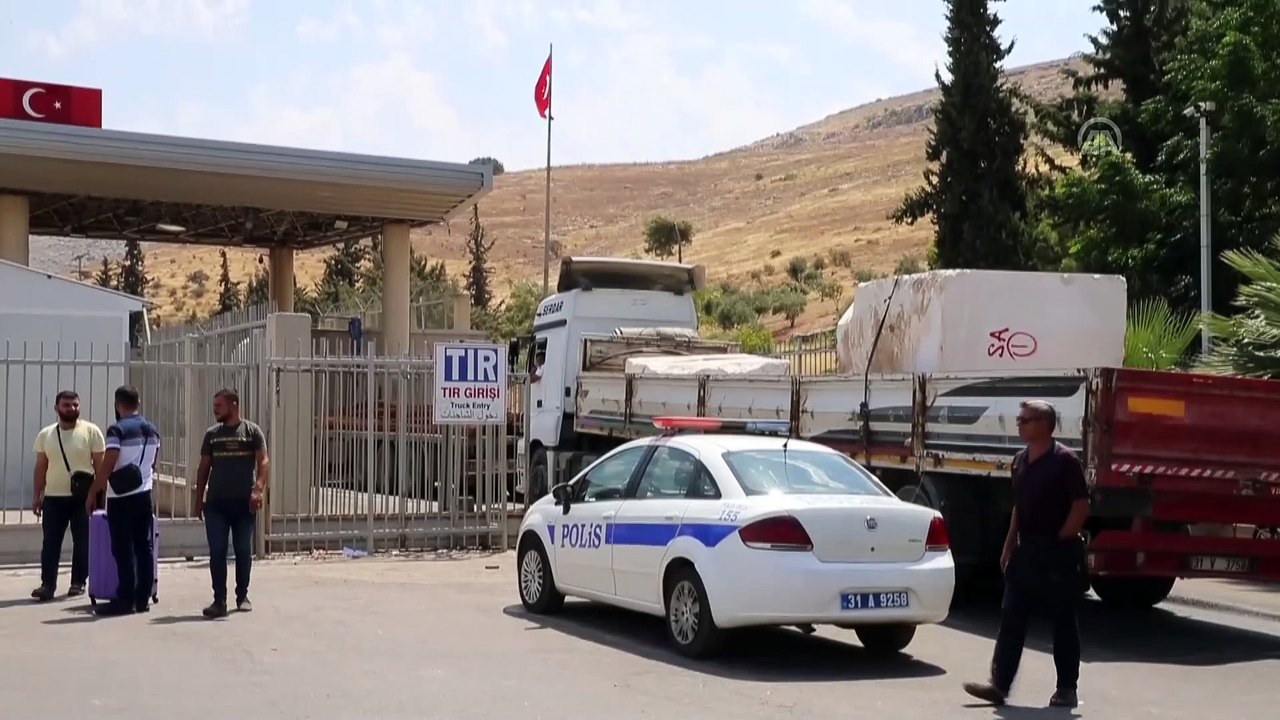 Cilvegözü Sınır Kapısı'ndaki tır geçişleri - HATAY