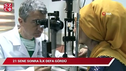 Anne babasını ilk kez görmenin mutluluğunu yaşadı