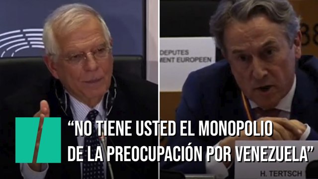Borrell, a Hermann Terstch No tiene el monopolio de la preocupación por las libertades en Venezuela