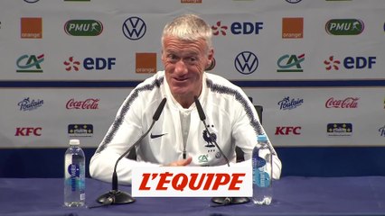 Download Video: Deschamps répond à Pallois, retraité international, avec humour - Foot - Qualif. Euro - Bleus