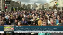 Miles de ucranianos rechazan en las calles la separación de Lugansk
