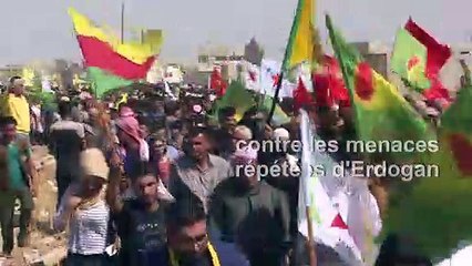 Syrie: manifestation kurde contre les menaces d'offensive turque