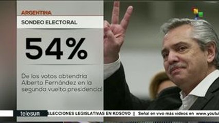Sondeo: Alberto Fernández ganaría la presidencia argentina con 54%