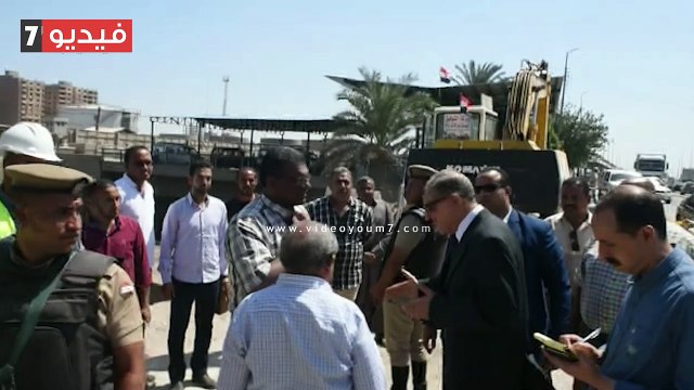 محافظ أسيوط يتفقد أعمال تنفيذ كوبرى ونفق مشاة المعلمين ونزلة عبداللاه