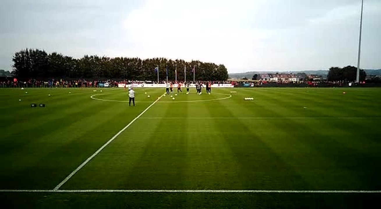 Les Diables rouges s'entraînent à Tubize (3)