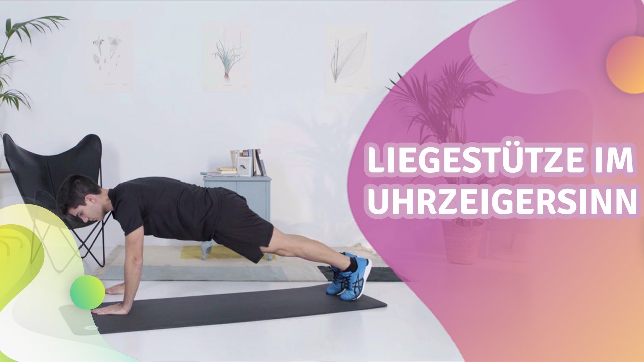 Liegestütze im Uhrzeigersinn - Besser gesund Leben