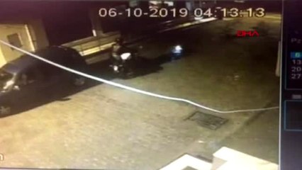 Bartın motosikletli hırsız, madeni paraları 5 litrelik su bidonuna koydu