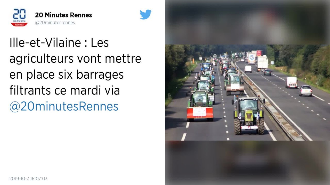 CARTE. En Ille-et-Vilaine, où seront les barrages filtrants des agriculteurs mardi ?