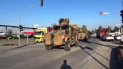 Suriye sınırına askeri araç sevkiyatı