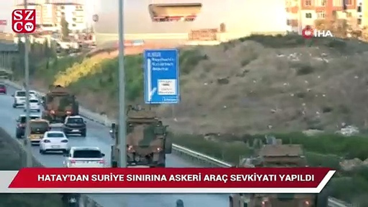 Suriye sınırına askeri araç sevkiyatı
