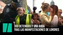 300 detenidos y una boda tras las manifestaciones de Londres