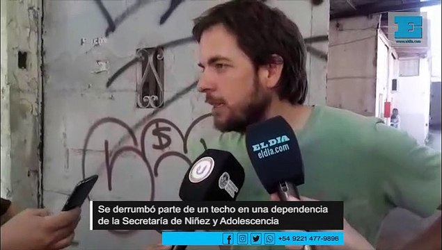 Se derrumbó parte de un techo en una dependencia de la Secretaría de Niñez y Adolescencia