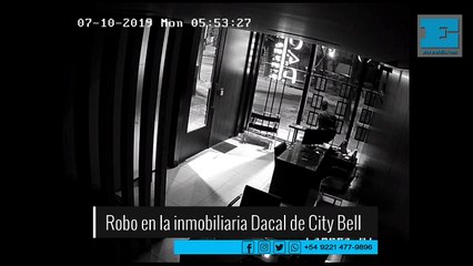 Robo en la inmobiliaria Dacal de City Bell