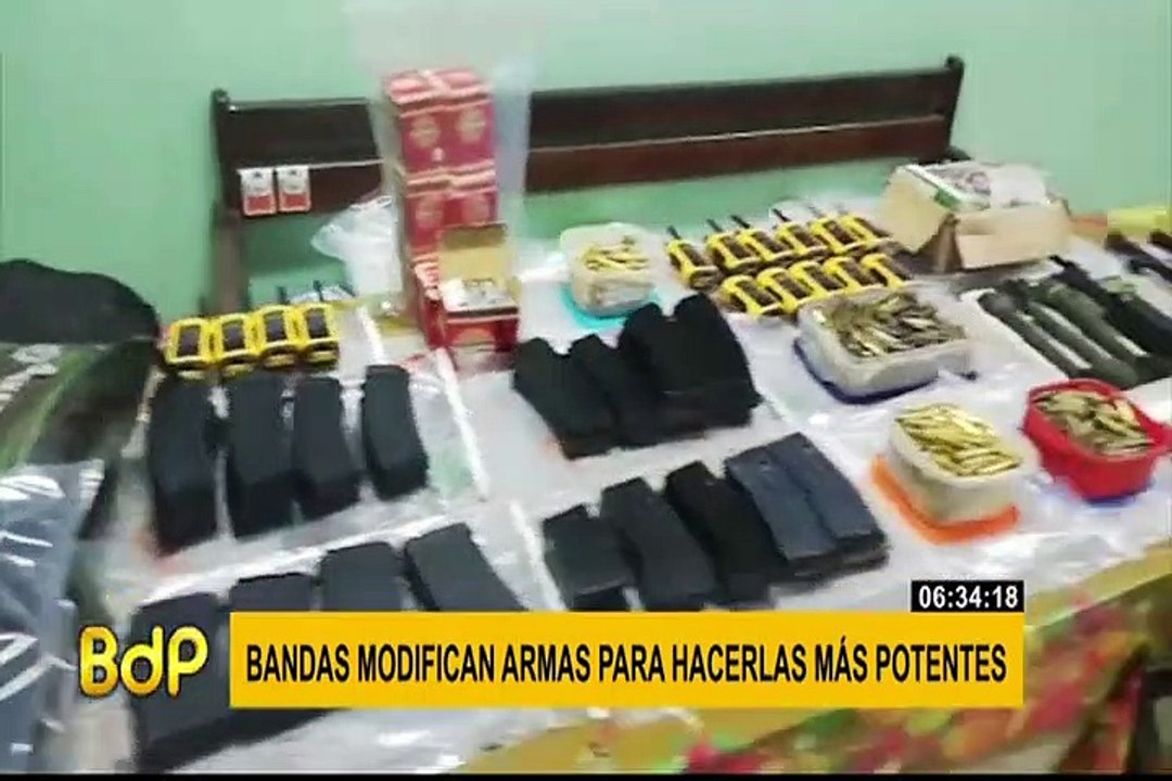 Bandas criminales modifican armas para hacerlas más letales