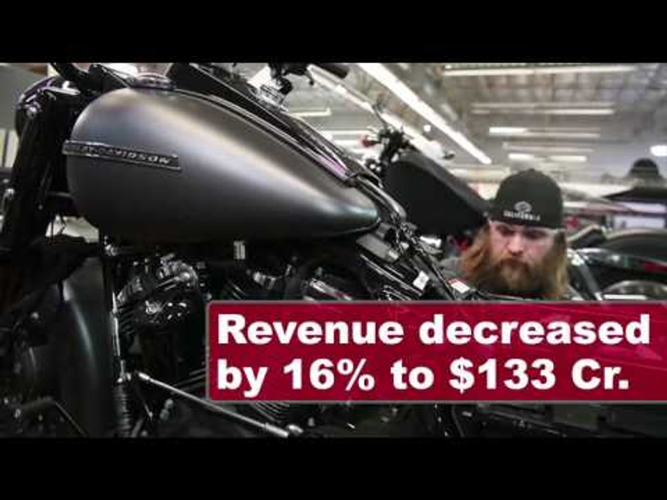 Harley Davidson in slow lane