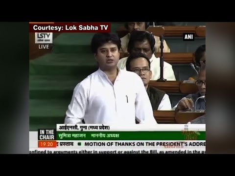 Jyotiraditya Scindia May Lead Congress in Lok Sabha
