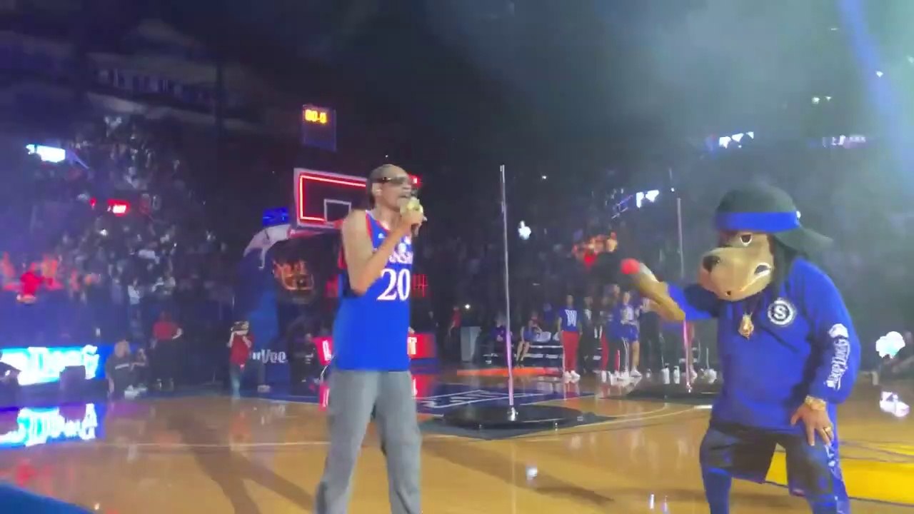 Snoop Dogg Live @ NCAA Kansas Jayhawks "Late Night In The Phog" Midnight Madness, Allen Fieldhouse, Lawrence, KS, 10-04-2019