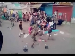 GJM Protestors Lathicharged