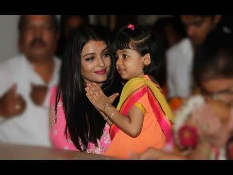 Aaradhya Bachchan PRAYING At SiddhiVinayak Temple With Mother Aishwarya Rai Bachchan