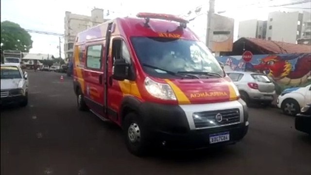 Pampa e Pajero colidem na Rua Duque de Caxias