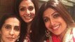 Shilpa Shetty, Sridevi, Padmini Kolhapure celebrate Karwa Chauth at Anil Kapoor’s Residence
