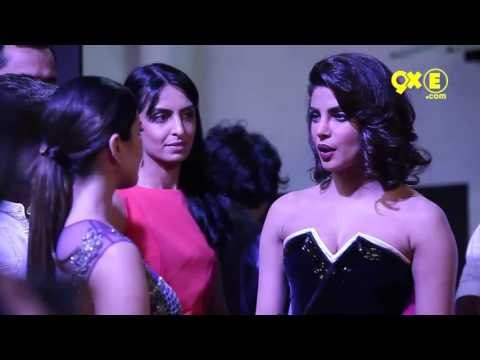 SUNNY LEONE AND PRIYANKA CHOPRA meet at an Awards function