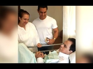 Aamir Khan meets Dilip Kumar at the Lilavati Hospital | SpotboyE