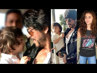 SPOTTED! This VIDEO of Shah Rukh Khan and little AbRam are too cute to MISS!