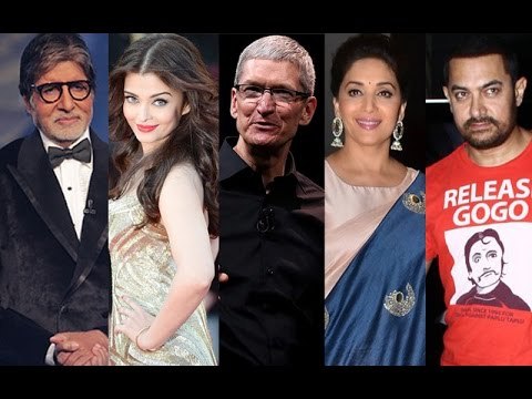 SPOTTED! Shah Rukh Khan's STAR STUDDED BASH for Apple CEO | Watch Video