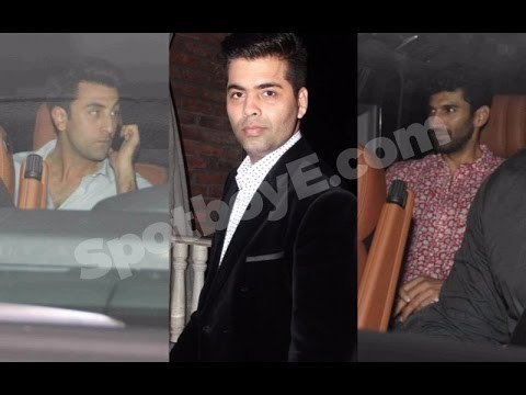 SPOTTED! Ranbir Kapoor & Aditya Roy Kapur wine-n-dine with Karan Johar