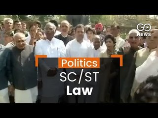 Congress Protests SC/ST Act Move
