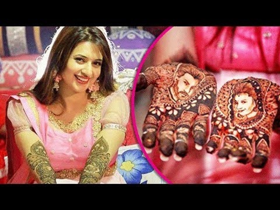 Divyanka shows off her stunning Mehendi | Got Vivek's face inscribed in her Mehendi