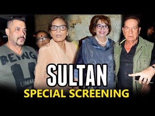 Salman Khan and family at a special screening of SULTAN | SpotboyE