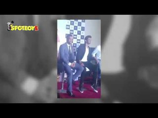 A dashing Mahendra Singh Dhoni and Sushant Singh Rajput at the trailer launch of MS Dhoni | SpotboyE