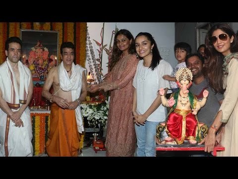 Bollywood Celebs seeks Bappa's Blessings | 2016 | SpotboyE | Shilpa Shetty, Tushar Kapoor