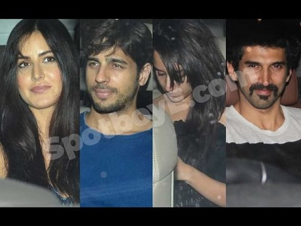 SPOTTED: Katrina Kaif, Sidharth Malhotra, Shraddha Kapoor & Aditya Roy Kapoor