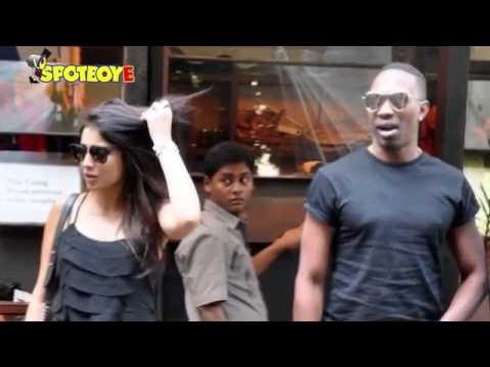 CAUGHT: DJ Bravo And Shriya Saran On A Secret Lunch Date | SpotboyE