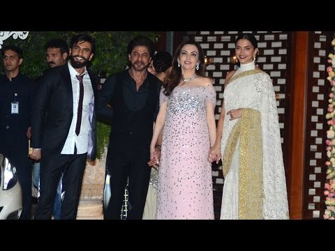 Shahrukh Khan,Ranveer Singh, Sachin Tendulkar, Deepika Padukone, Attend Mukesh Ambani's Party