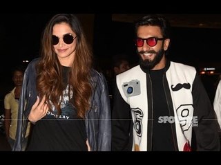 SPOTTED: Love Birds Deepika Padukone & Ranveer Singh Fly Off To Dubai | SpotboyE