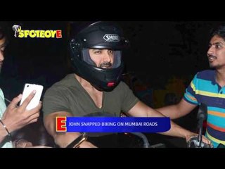Spotted: John Abraham takes a Bike Ride in Bandra | SpotboyE